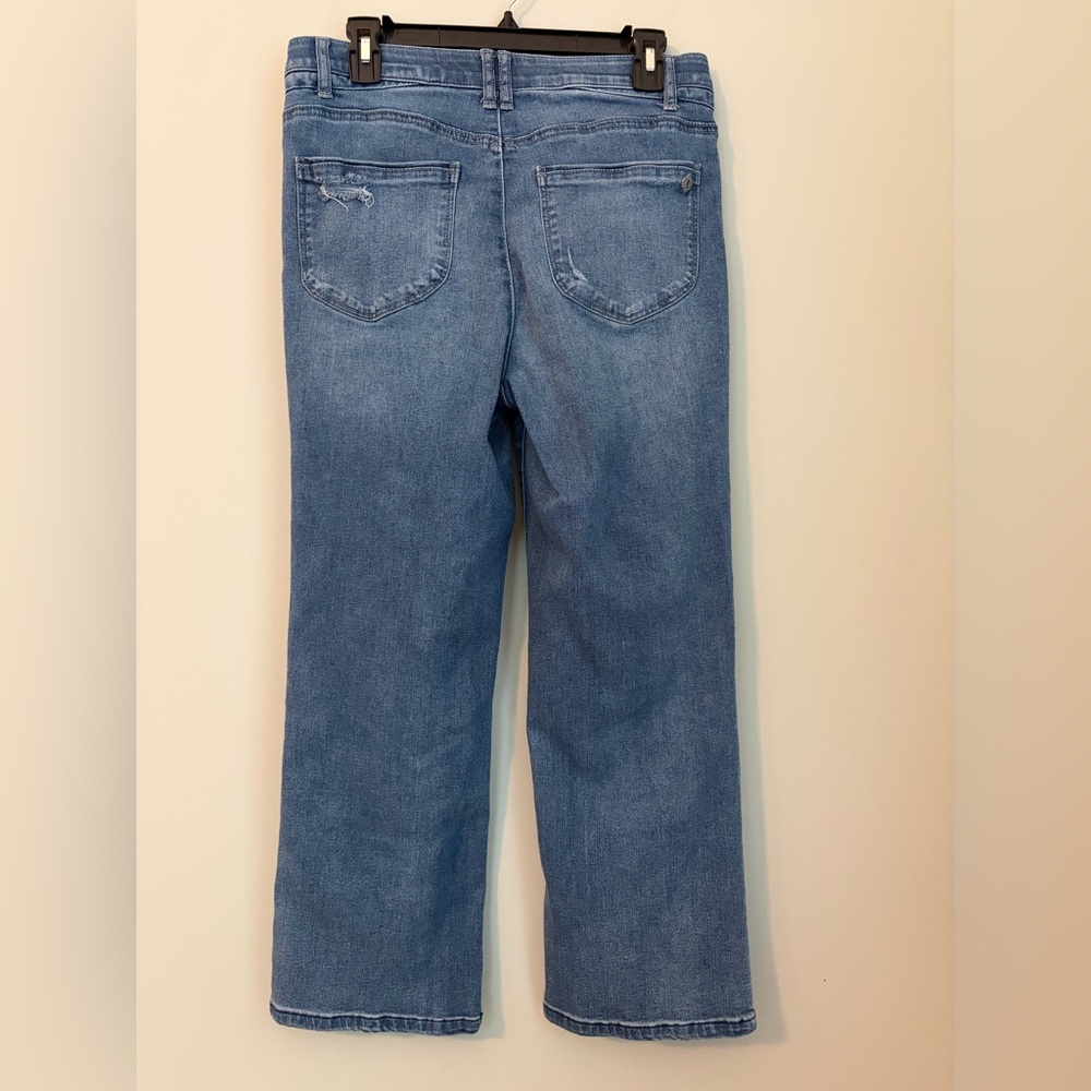 Democracy “Ab”solution Jeans Size 10 Medium Wash Barely Boot Cut - Picture 2 of 16